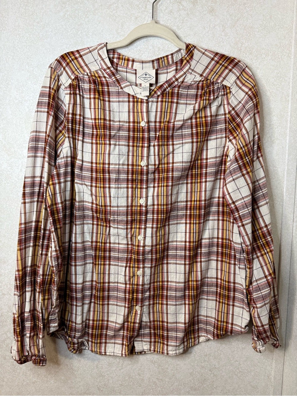 St. John's Bay Plaid Button-Down Shirt